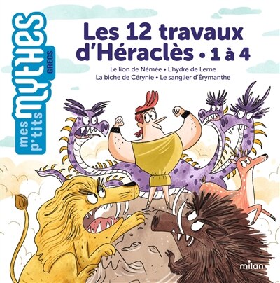 1 à 4: le lion de Némée, l'hydre de Lerne, la biche de Cérynie, le sanglier d'Erymanthe - image 1
