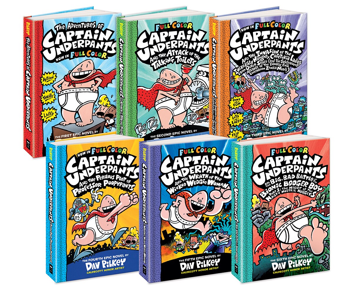 Captain Underpants Full-color Collection: Books 1-6 (indigo