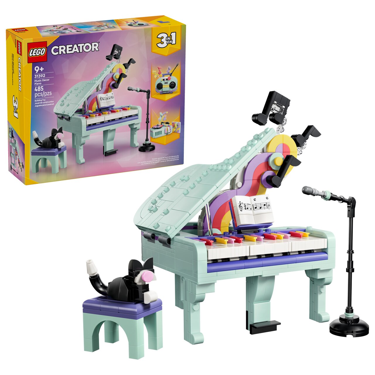 LEGO® Music Decor Piano with Cat - 31392 - image 1
