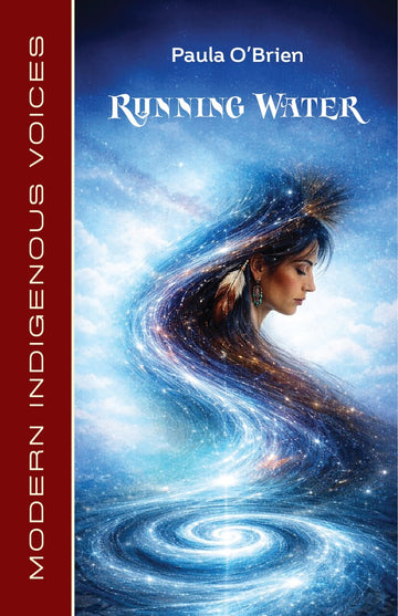 The cover of the novel Running Water by Paula O'Brien. Its caption says, Running Water by Paula O'Brien. June 18.