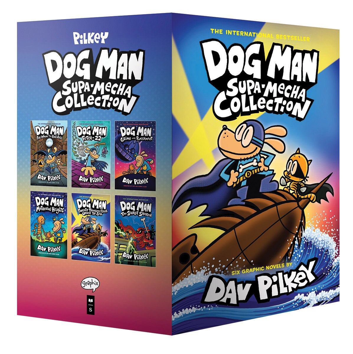 Dog Man Supa-Mecha Collection (Dog Man #7-12 Box Set) by Dav