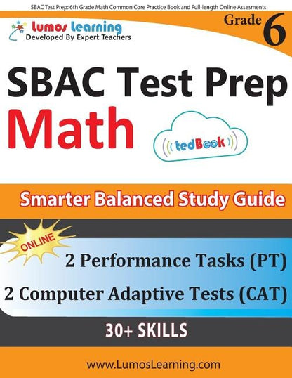 SBAC Test Prep: Smarter Balanced Study Guide With Performance Task (PT ...
