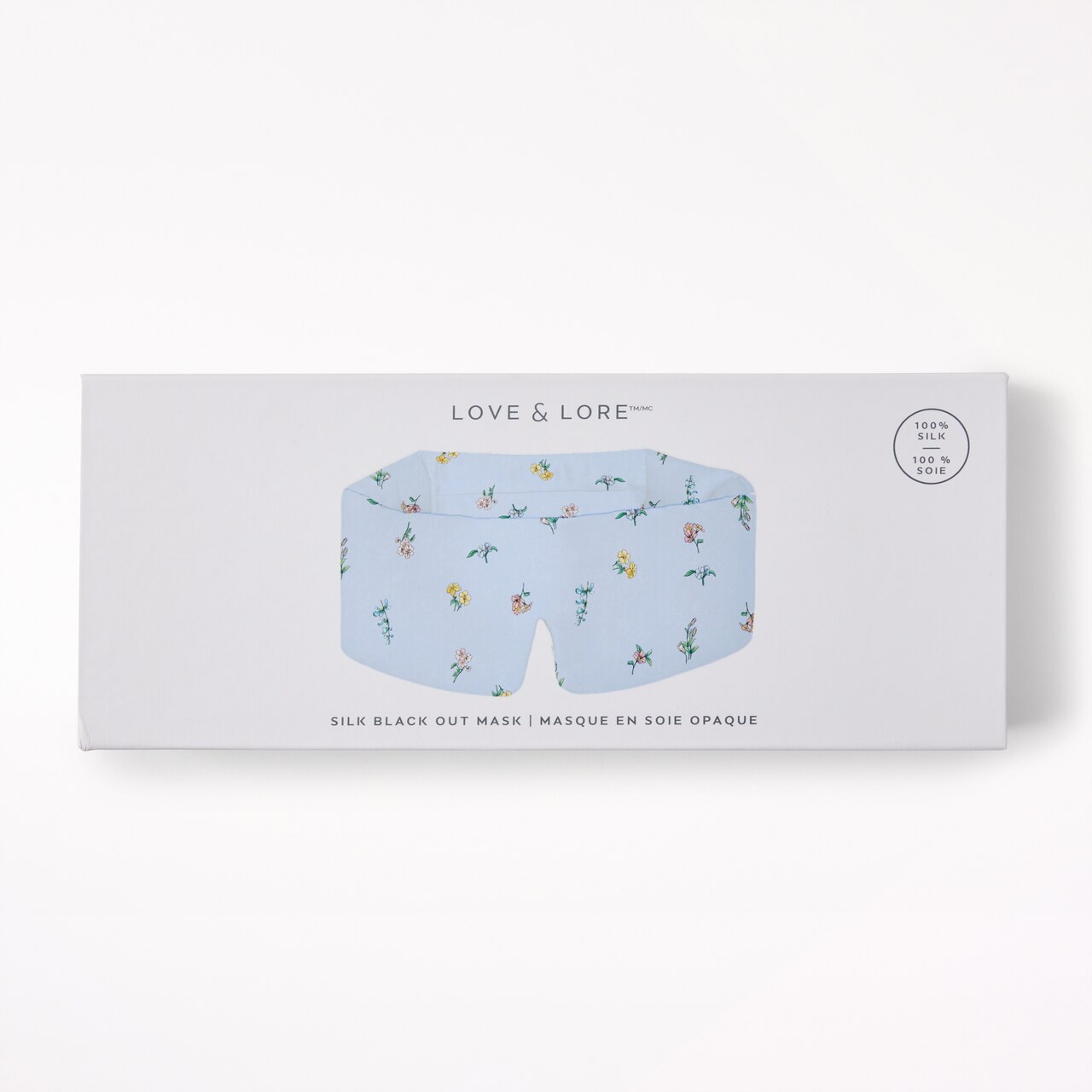 Silk Blackout Sleep Mask, Wild Flower | Indigo