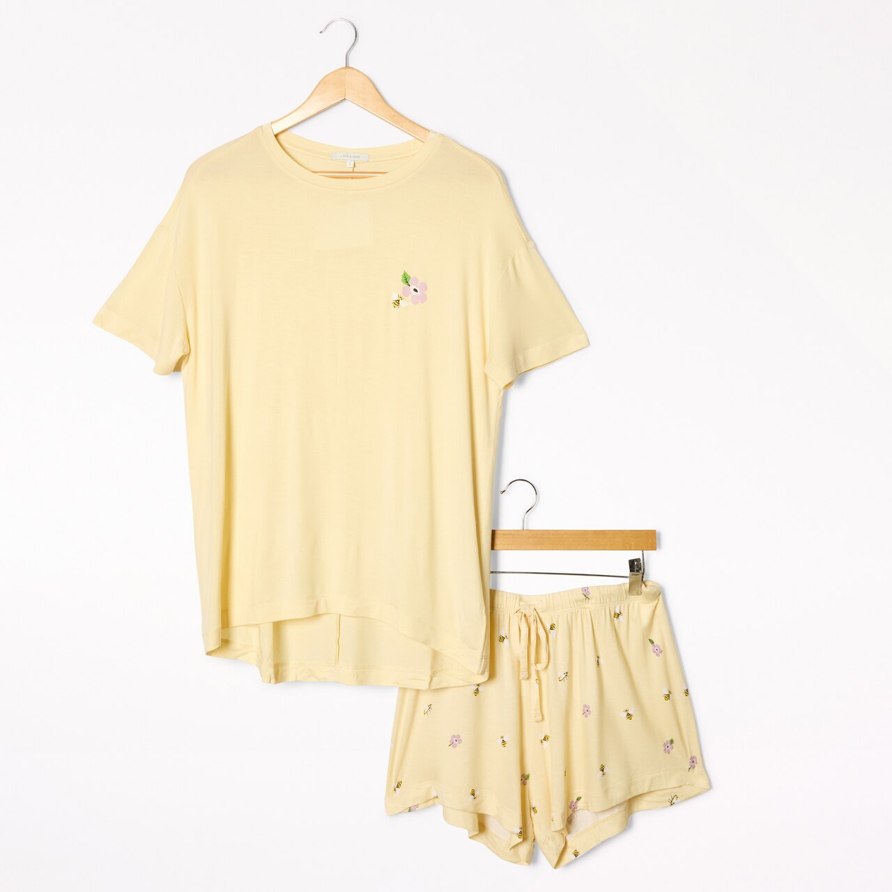 Tee and Short Pajama Set, Bumblebee - image 1