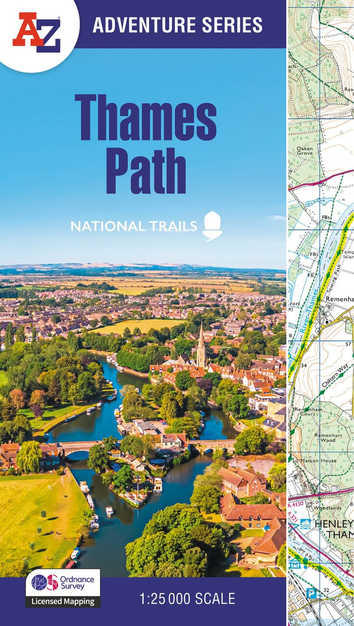 Path Ref Thames Path: with Ordnance Survey mapping by A-z Maps, (Paperback) | Indigo