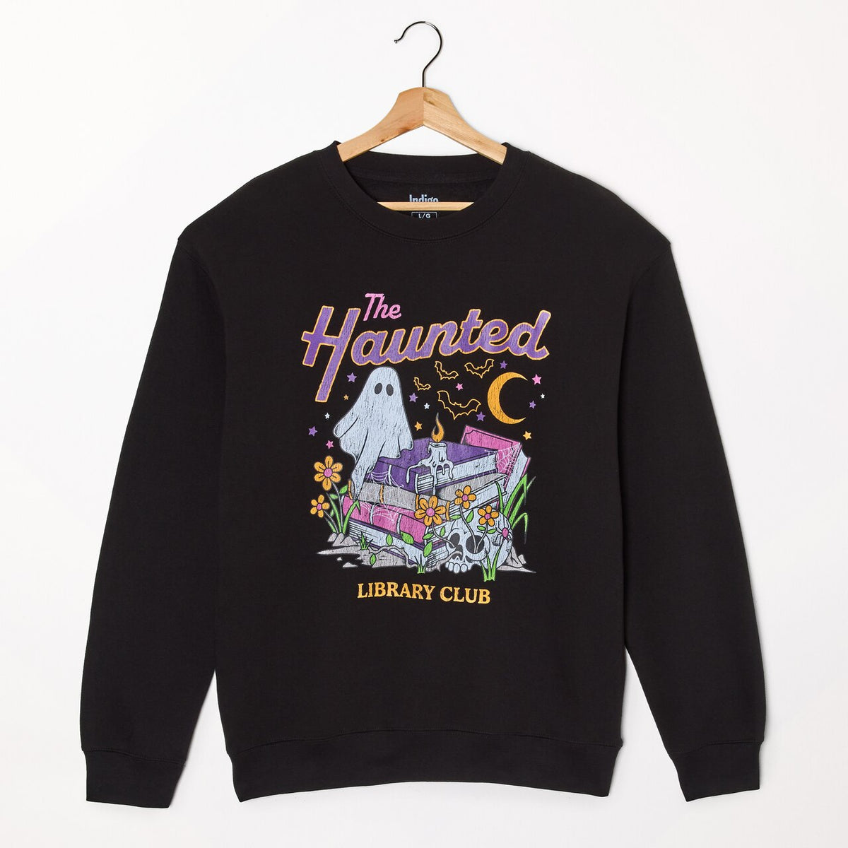 The Haunted Library Crewneck, Black - image 1