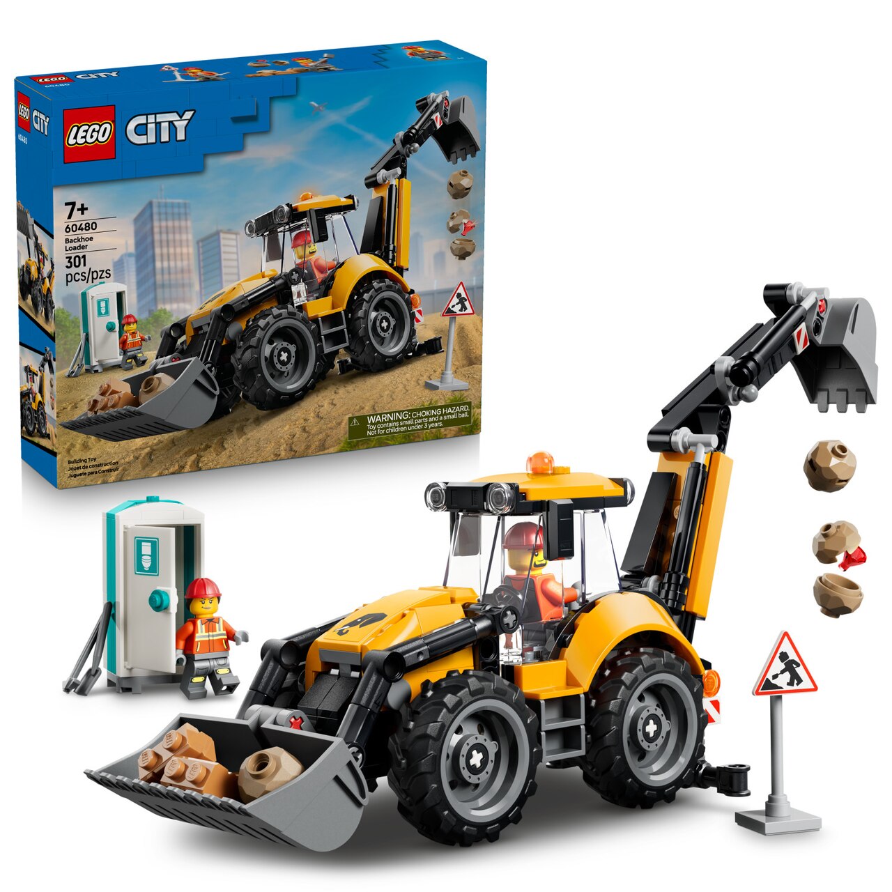 LEGO® Yellow Backhoe Loader - 60480 - image 1