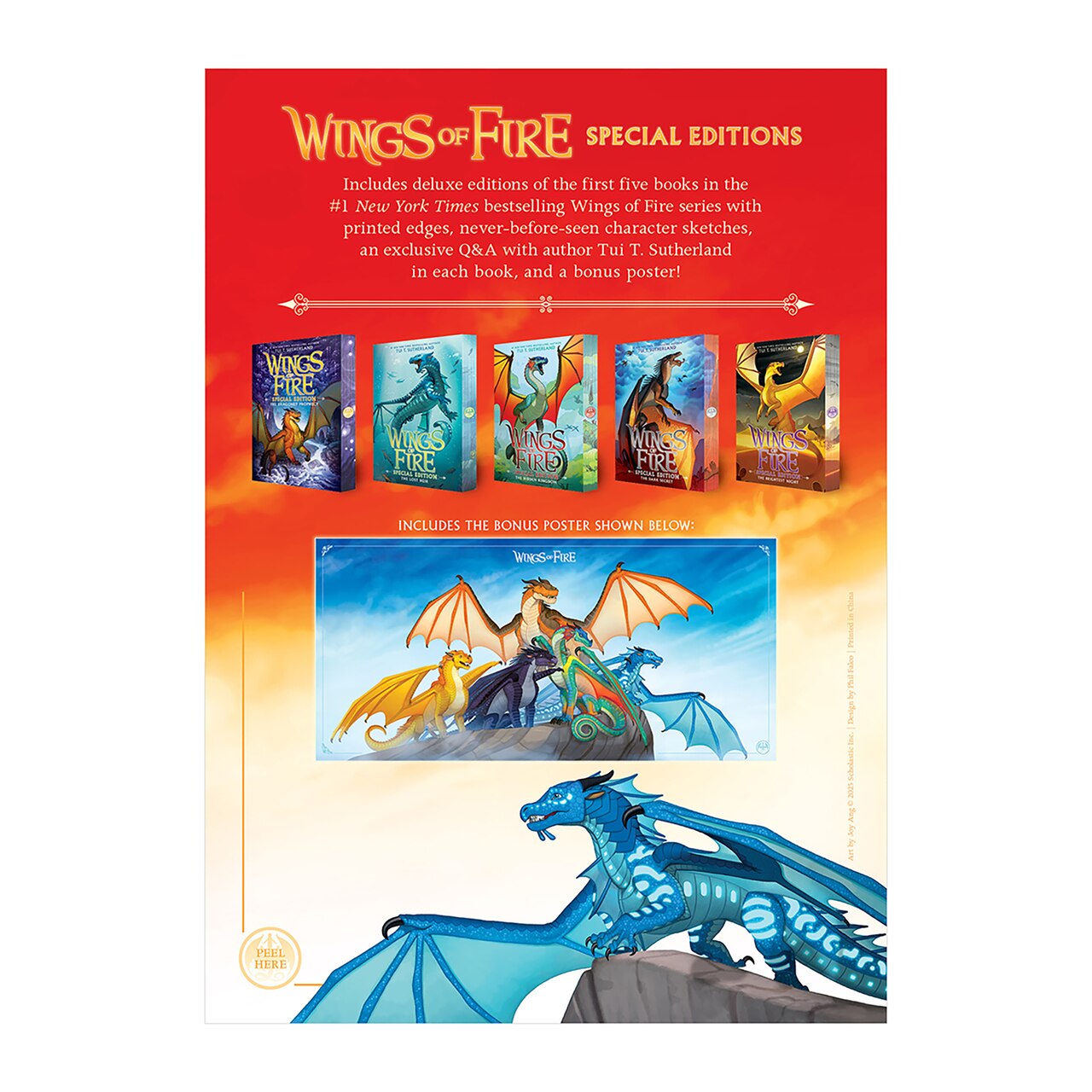 Wings of Fire #1-5 Special Edition Box Set by Tui T. Sutherland