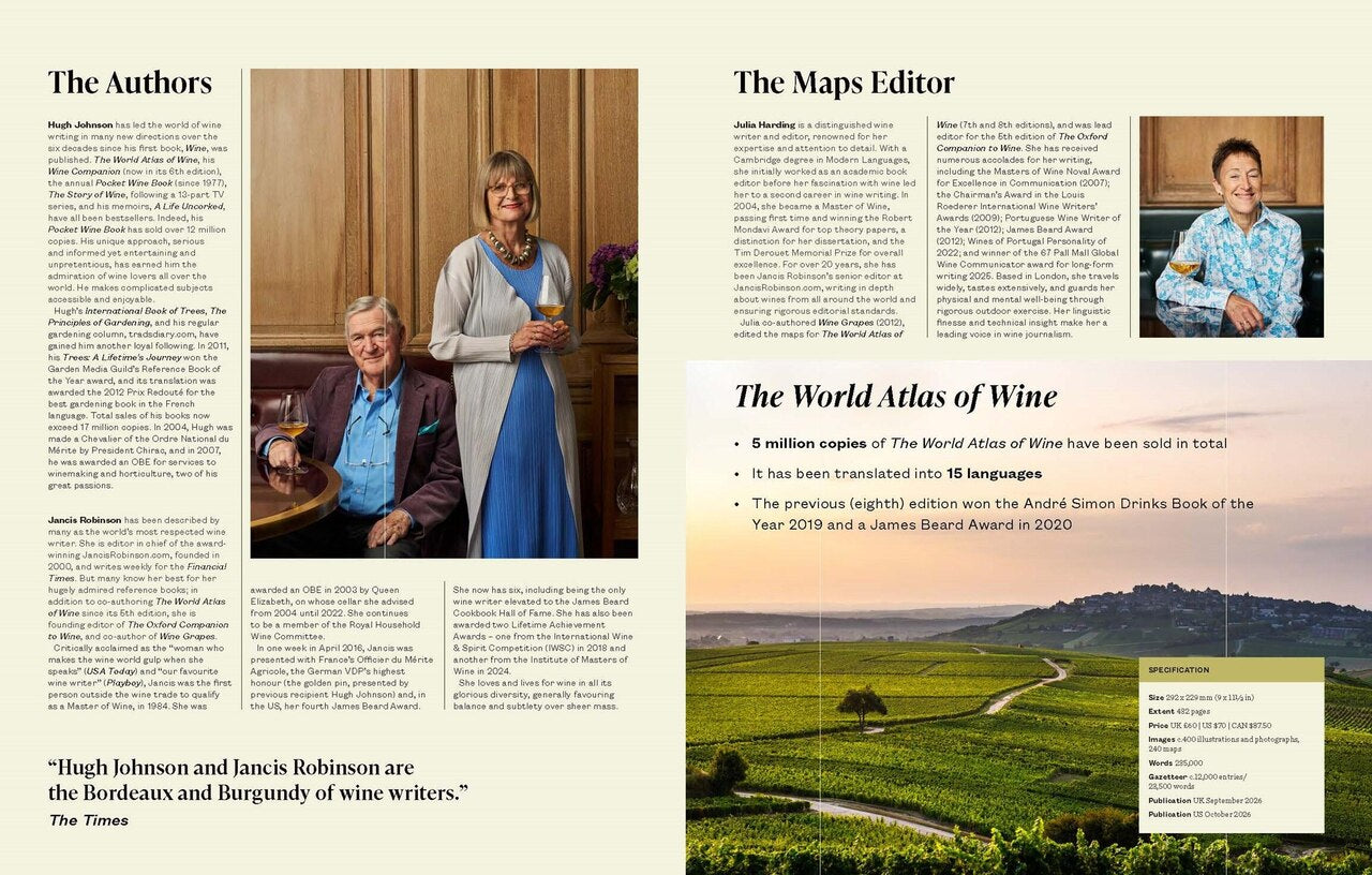 The World Atlas of Wine 9th edition by Hugh Johnson, (Hardcover
