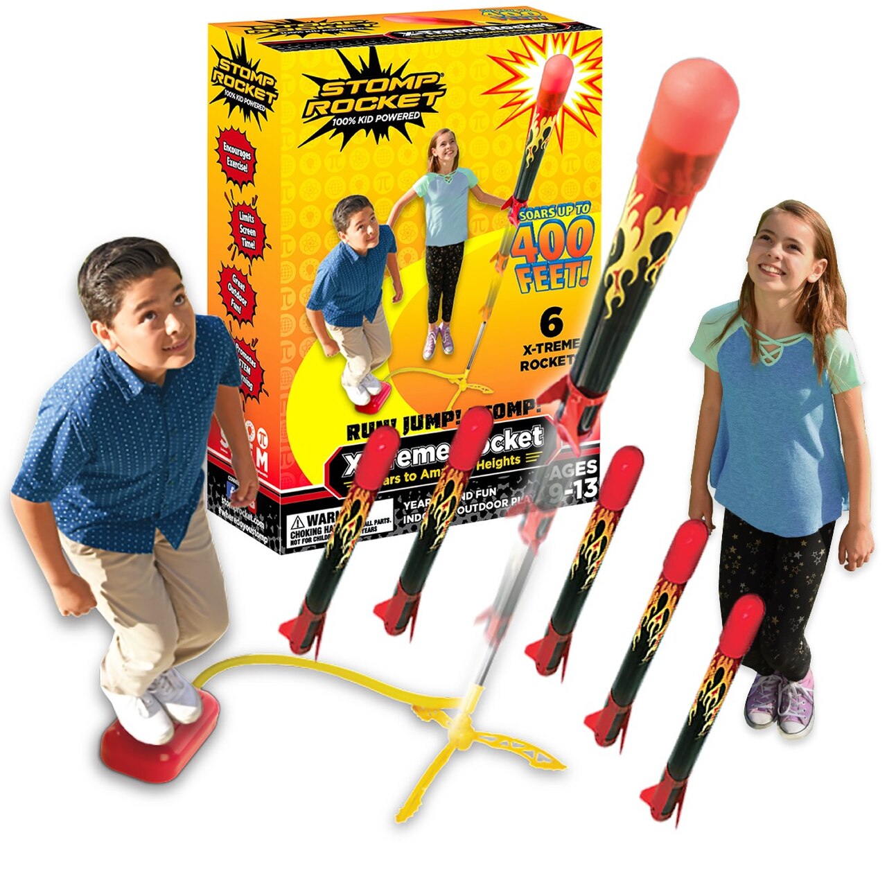 Stomp Rocket® X-Treme, 6 Rockets | Indigo