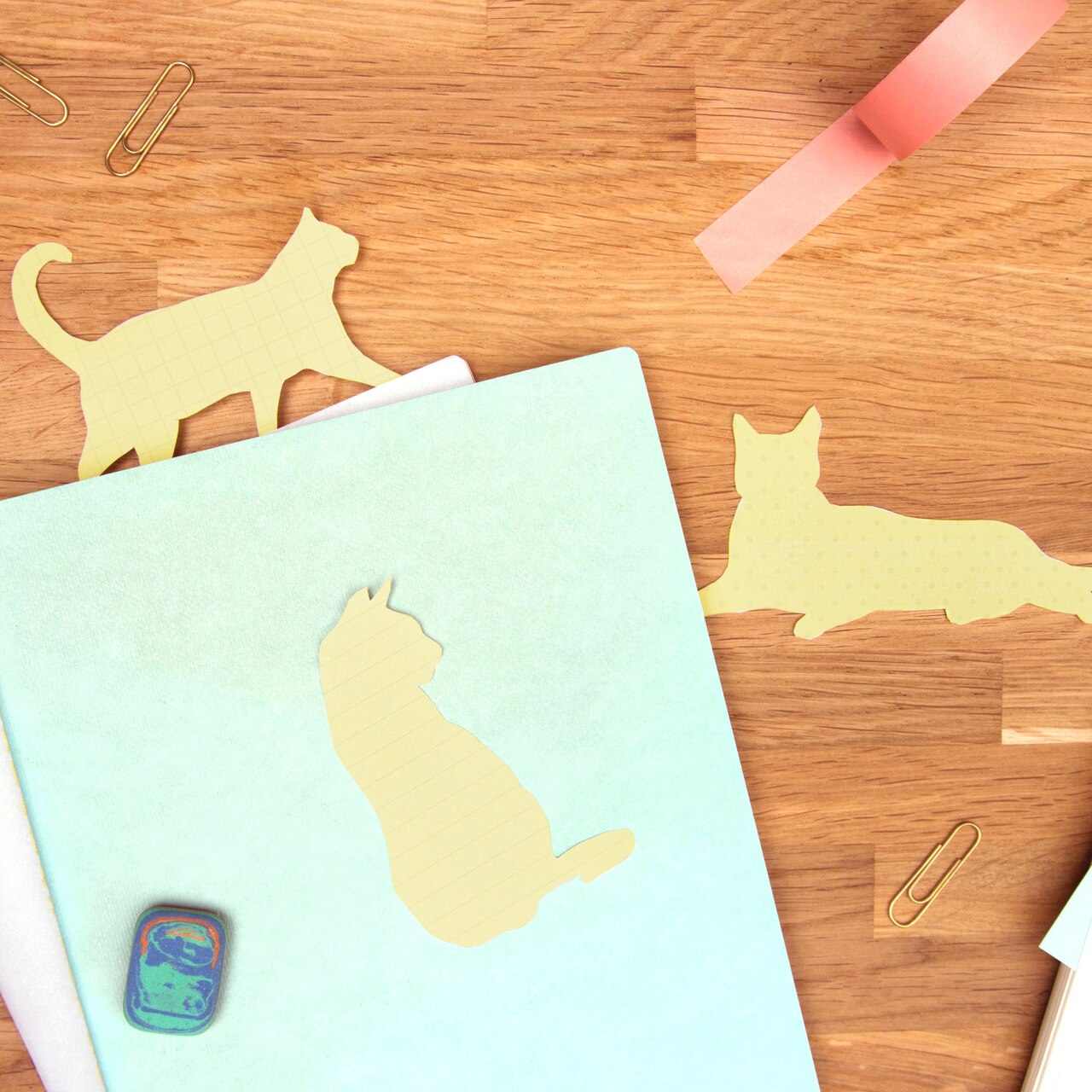 Cat Sticky note | Indigo