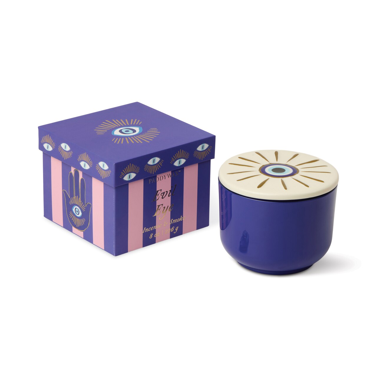Charmed Evil Eye Candle, 8oz | Indigo