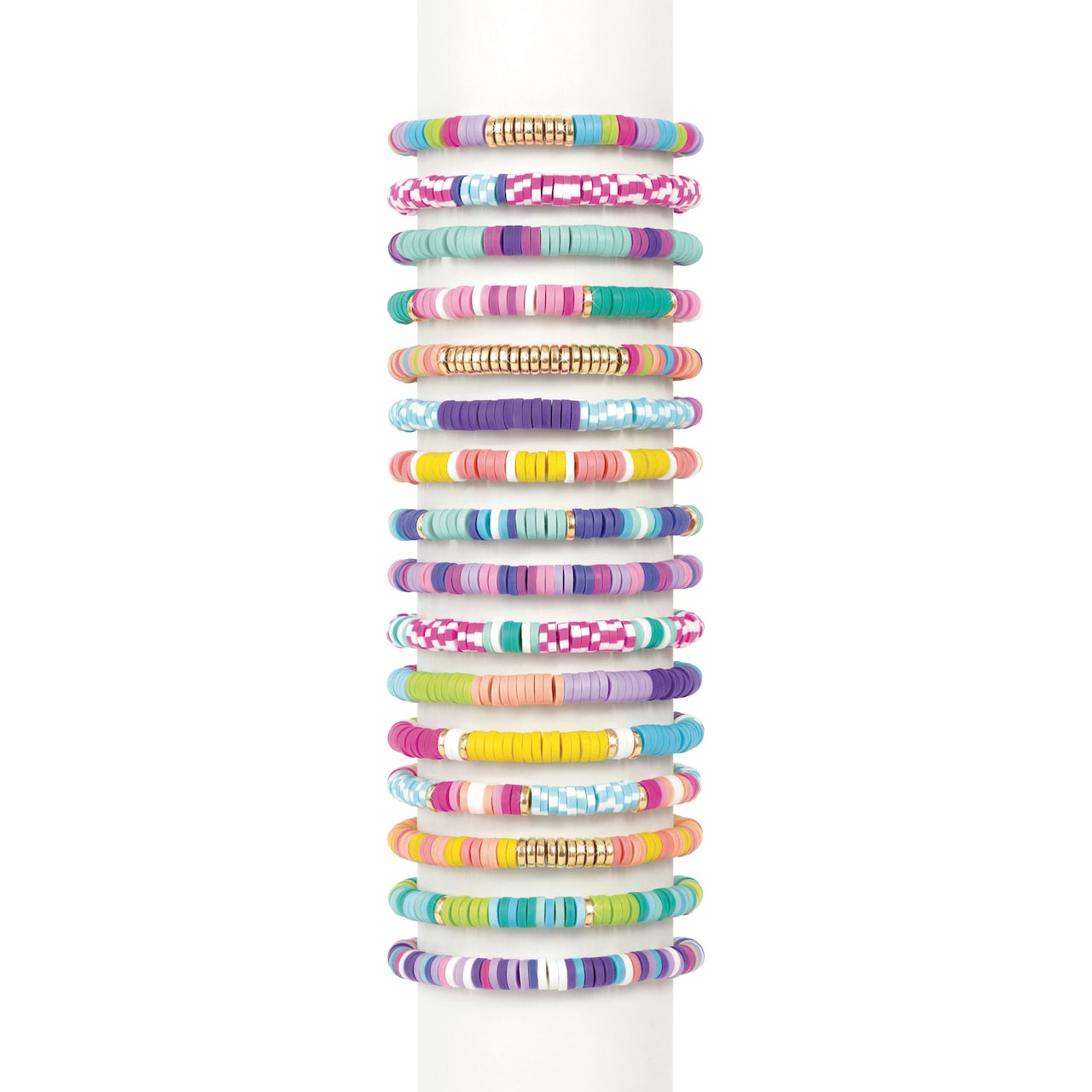 Kit De Pulseras Swift Clicks Heishi – Crea 23 Pulseras Sin Enhebrar A Mano, Con Carrusel De Cuentas – Manualidad Fácil Para Niños Y Adolescentes Desde 8 Años