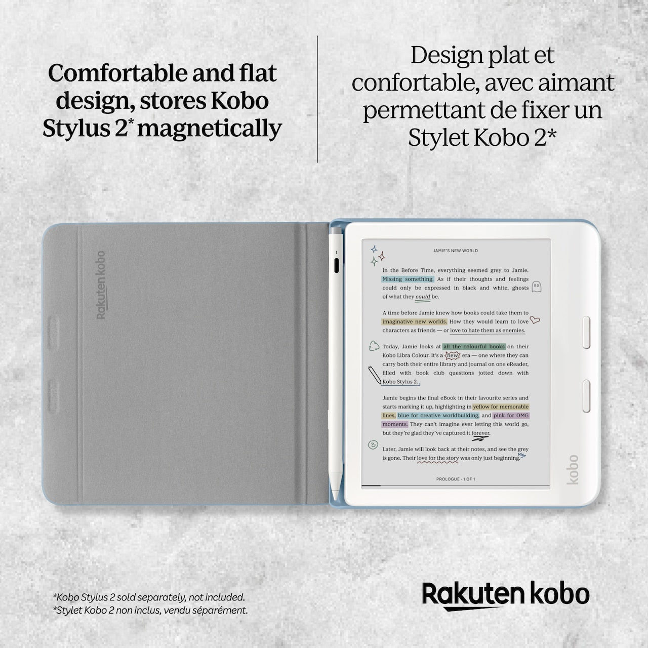 Kobo Libra Colour Notebook SleepCover | Indigo