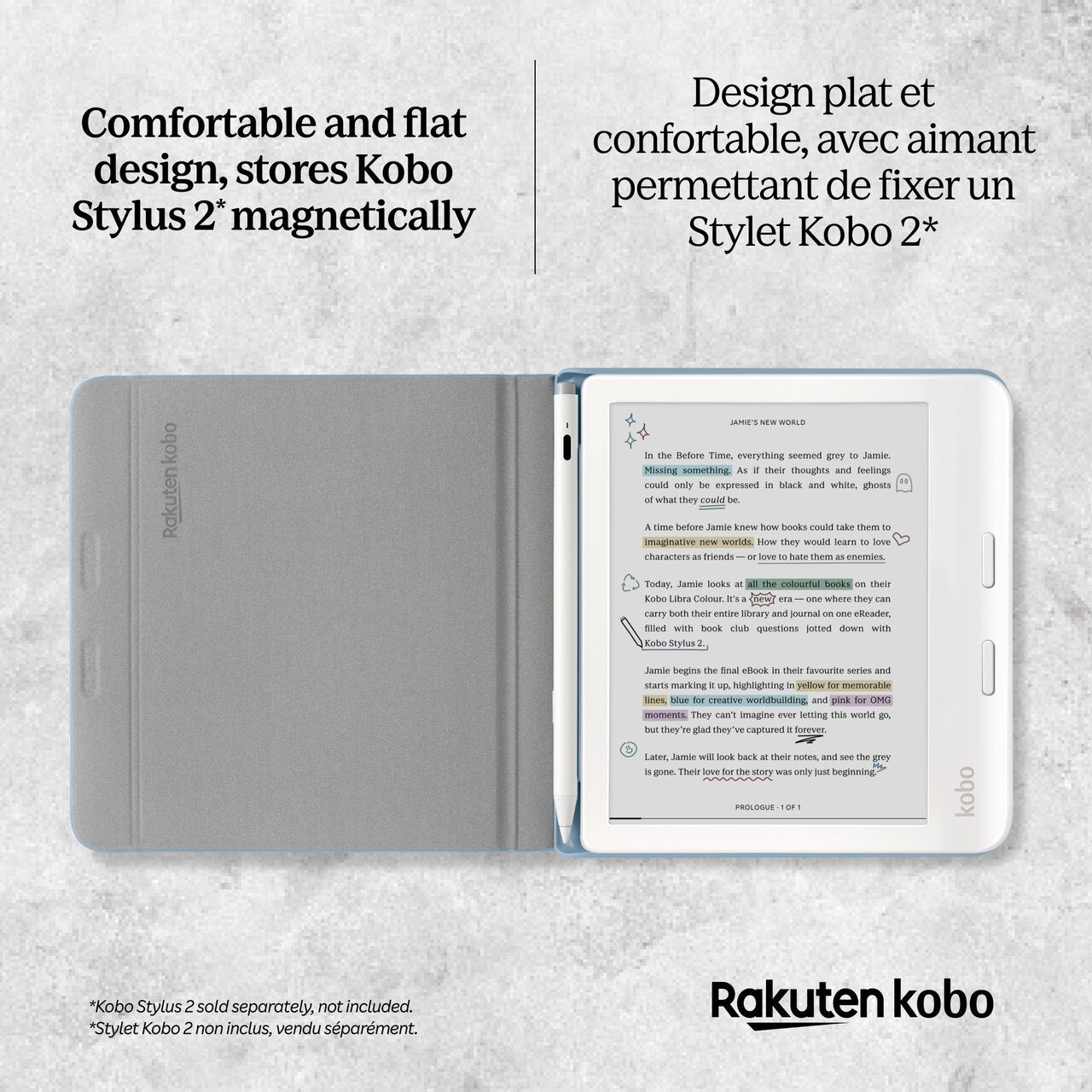 Kobo Libra Colour Notebook SleepCover | Indigo