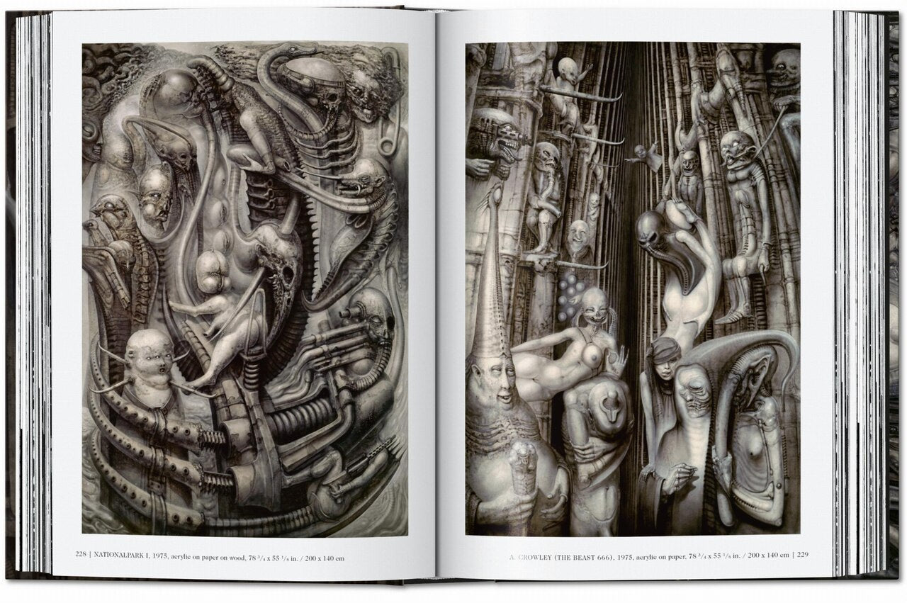 アート・デザイン・音楽 HR Giger Art Book HR Giger. 45th Ed.: 45th Ed. by Andreas J. Hirsch, (Hardcover