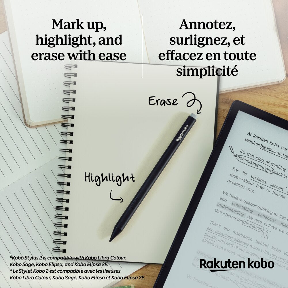 Kobo Stylus 2, Black | Indigo